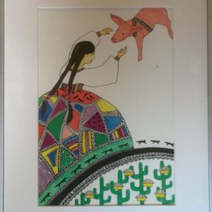 E. Mahhovi illustratsioon raamatule " Väike Min, tüdruk Chimelist "